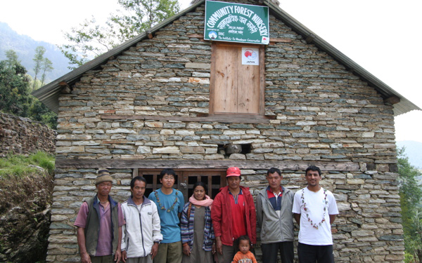 サリジャ村の森林委員会のメンバー